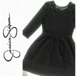 Jessica Simpson Ribbed A-line Midi Dress